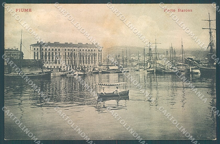 Croatia Croazia Fiume Porto Baross cartolina JK3983 – fronte