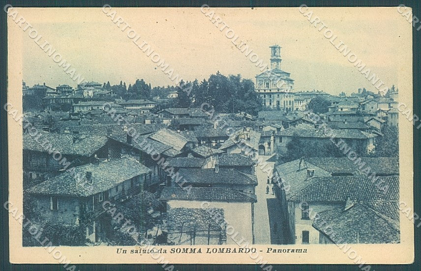 Varese Somma Lombardo saluto da cartolina JK3986 – fronte