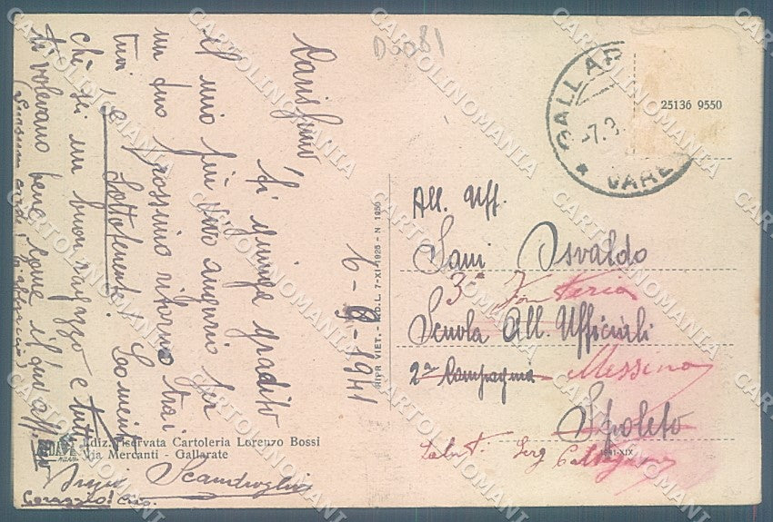 Varese Gallarate cartolina JK3991 – retro