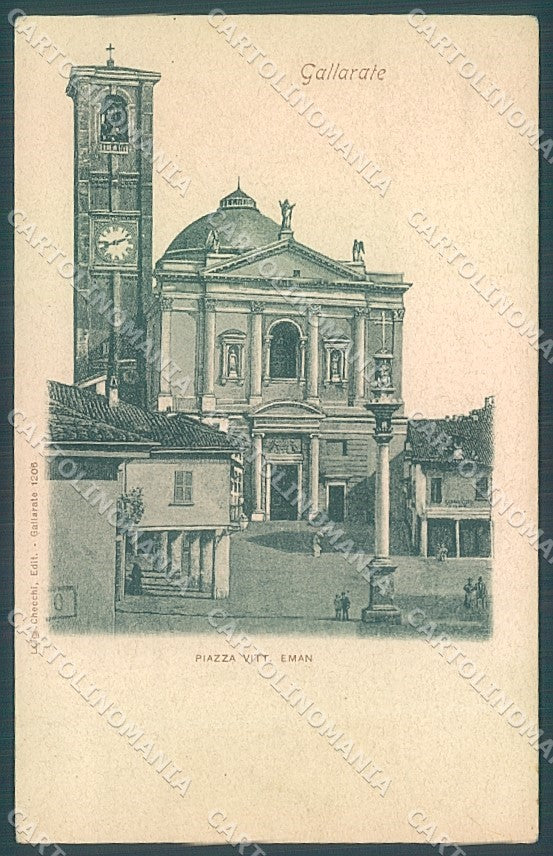 Varese Gallarate Chiesa Piazza Vittorio Emanuele cartolina JK3992 – fronte