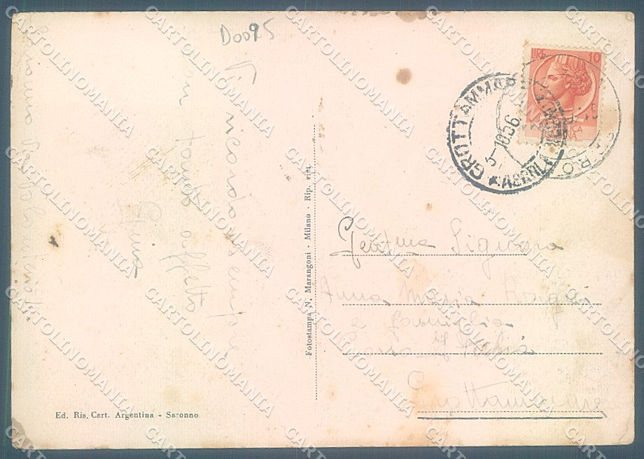 Varese Saronno PIEGHINE FG cartolina JK3995 – retro