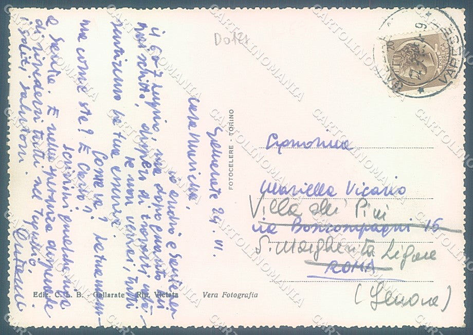 Varese Gallarate Chiesa S. Francesco Monumento Caduti Foto FG cartolina JK4002 – retro