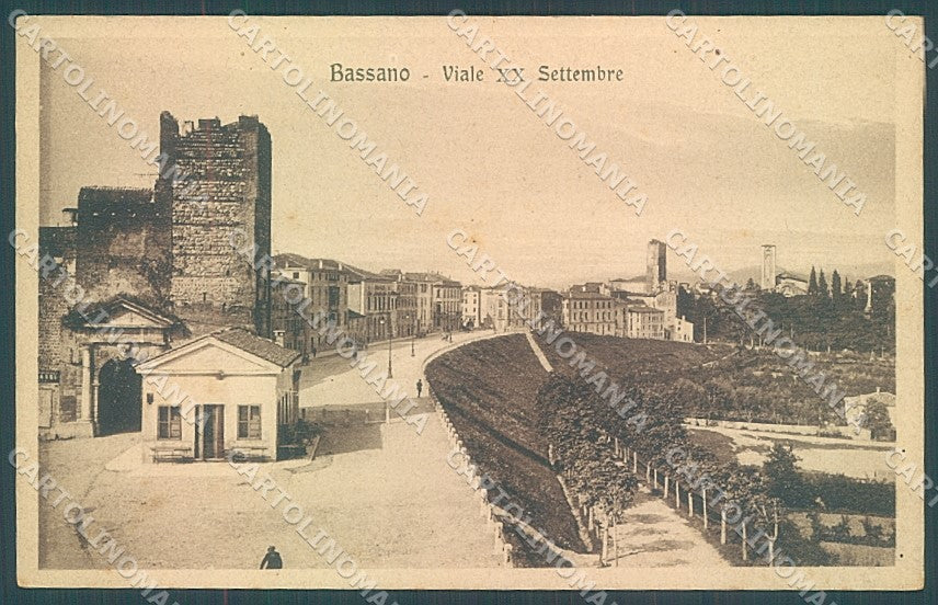 Vicenza Bassano del Grappa Viale XX Settembre Modiano 83428 cartolina JK4009 – fronte