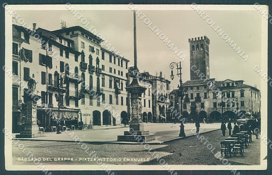Vicenza Bassano del Grappa Piazza Vittorio Emanuele Foto cartolina JK4012 – fronte