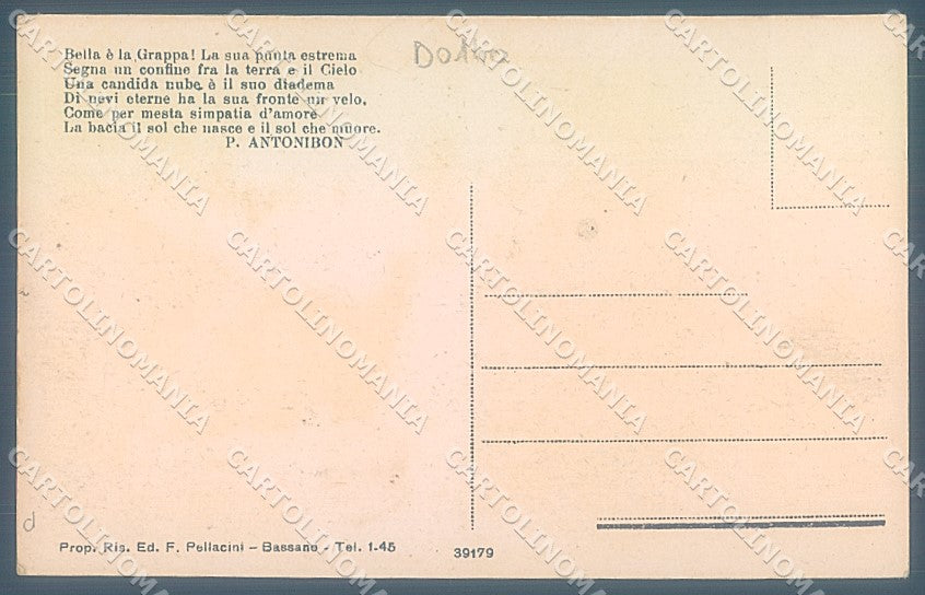 Vicenza Bassano del Grappa cartolina JK4014 – retro
