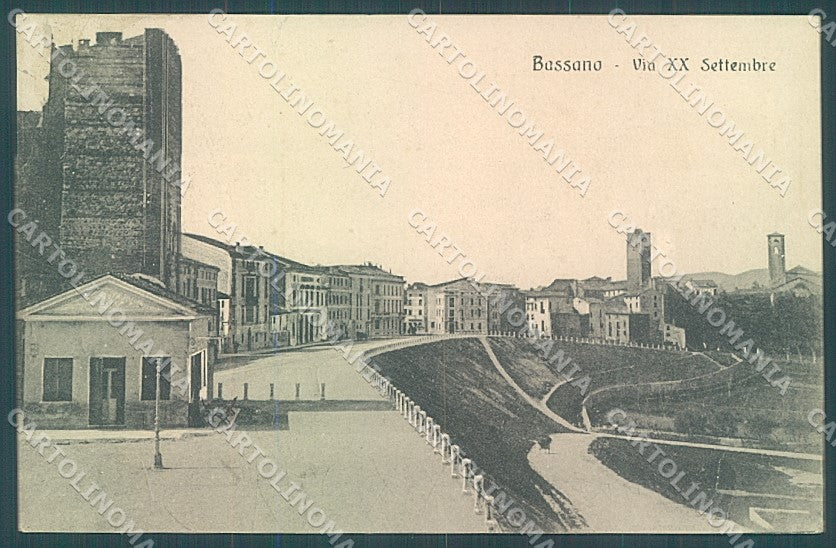Vicenza Bassano del Grappa Via XX Settembre cartolina JK4016 – fronte