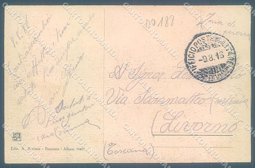Vicenza Bassano del Grappa Brenta Modiano 74807 cartolina JK4038 – retro