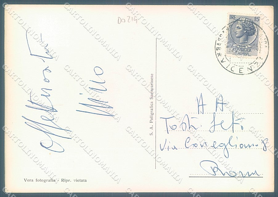 Vicenza Bassano del Grappa Chiesa San Francesco Foto FG cartolina JK4060 – retro