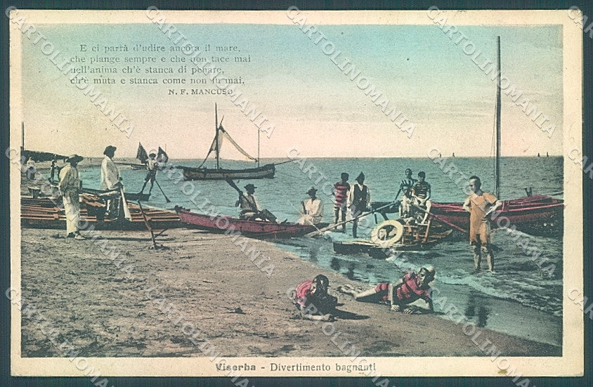 Rimini Viserba Mancuso Spiaggia cartolina JK4065 – fronte