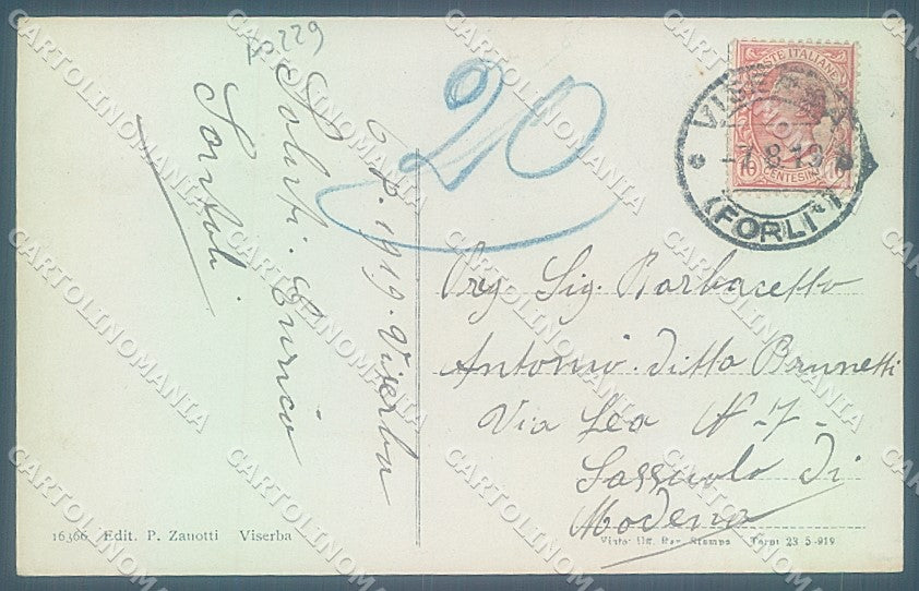 Rimini Viserba Barche saluto da cartolina JK4068 – retro