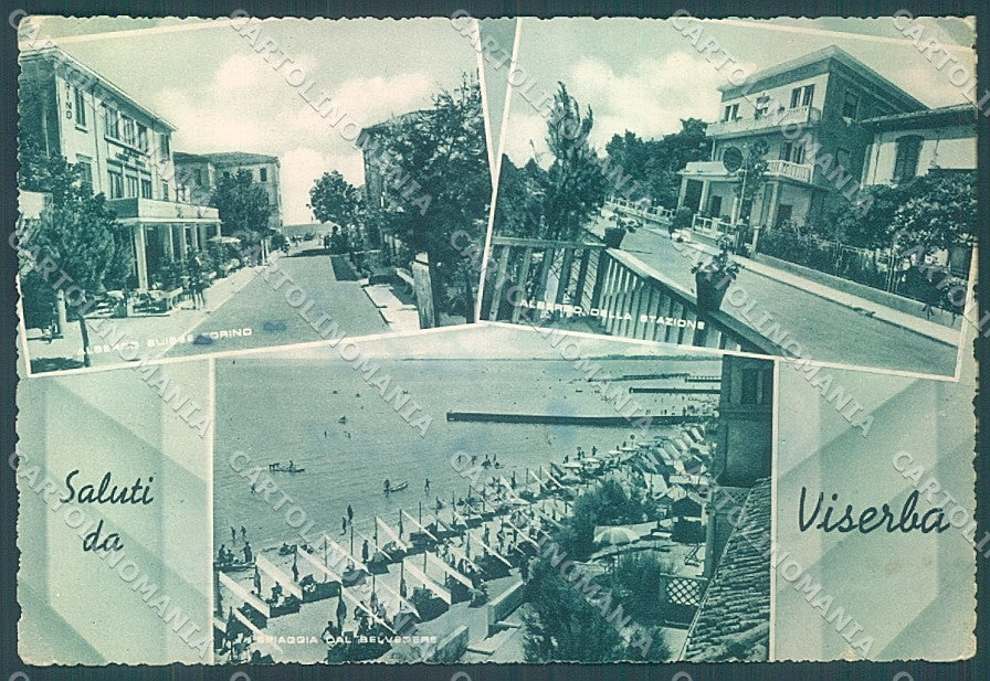 Rimini Viserba Albergo saluti da FG cartolina JK4070 – fronte
