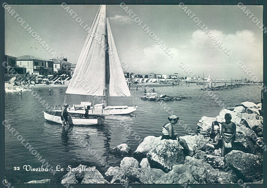 Rimini Viserba Scogliera Foto FG cartolina JK4071 – fronte