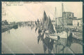 Rimini Città Porto Canale Barche cartolina JK4075 – fronte