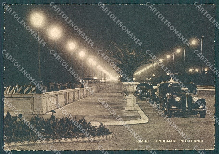 Rimini Città Lungomare Notturno FG cartolina JK4083 – fronte