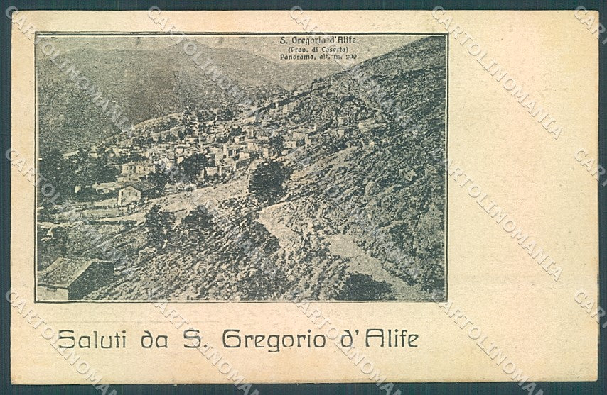 Caserta San Gregorio d'Alife saluti da cartolina JK4096 – fronte