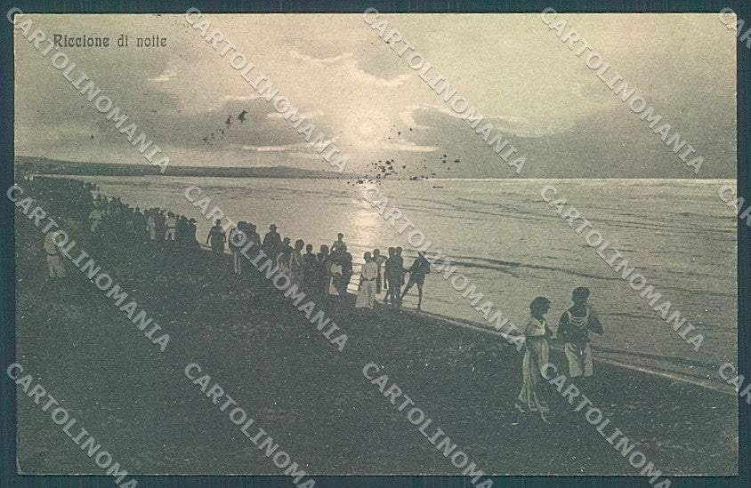 Rimini Riccione Spiaggia di Notte cartolina JK4106 – fronte