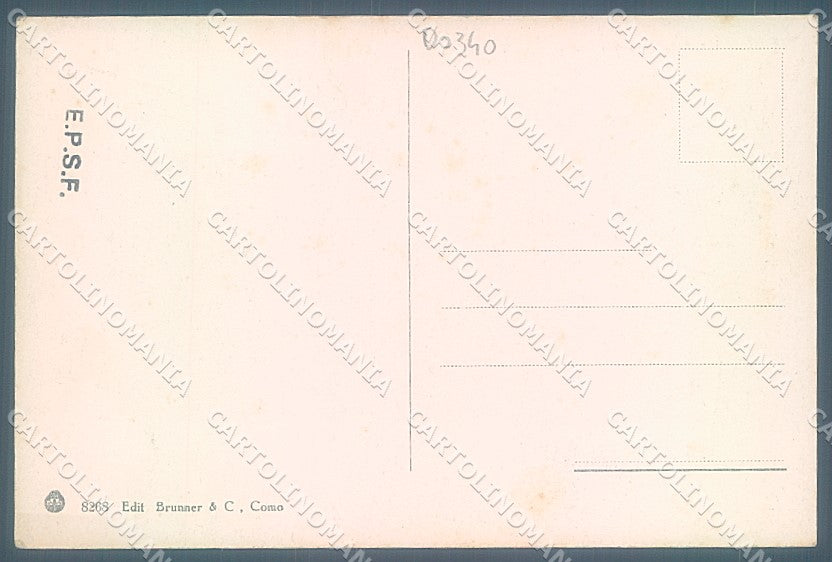 Napoli Sorrento Brunner 8268 cartolina JK4113 – retro