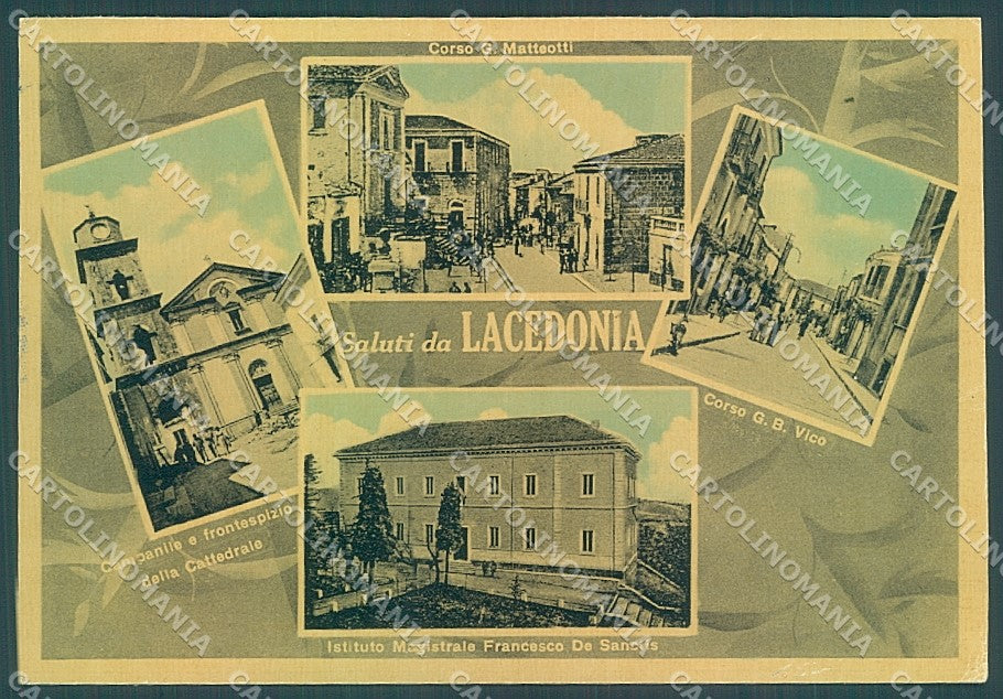 Avellino Lacedonia Cattedrale saluti da FG cartolina JK4118 – fronte
