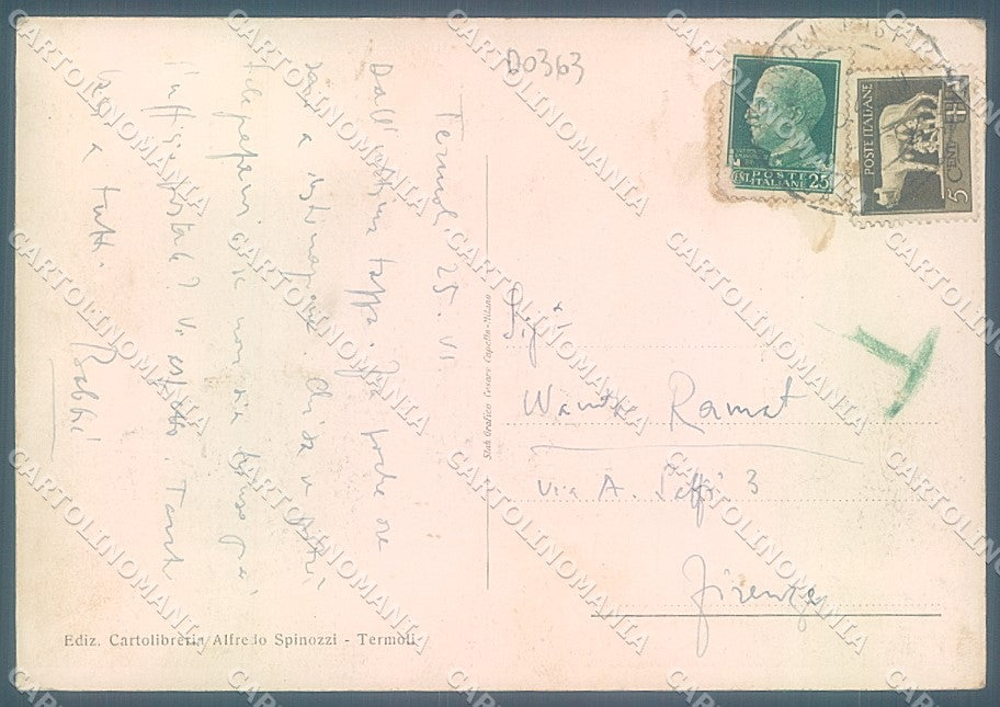 Campobasso Termoli Torrione Medioevale FG cartolina JK4121 – retro