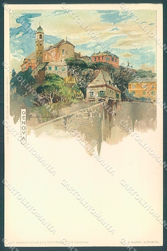 Genova Wielandt Illustrata cartolina 47JK4155 – fronte