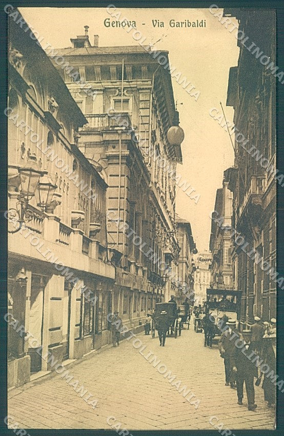 Genova Città Via Garibaldi Modiano 13939 cartolina JK4156 – fronte