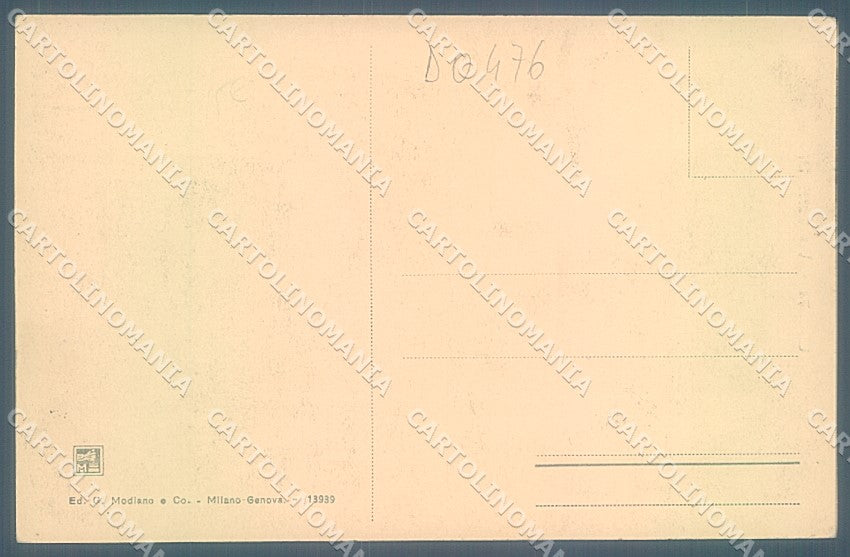 Genova Città Via Garibaldi Modiano 13939 cartolina JK4156 – retro