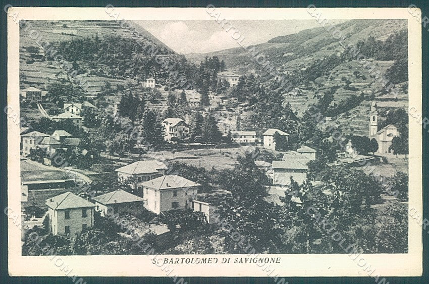 Genova San Bartolomeo di Savignone cartolina JK4164 – fronte
