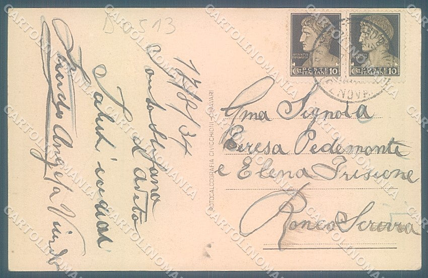 Genova Santo Stefano d'Aveto Pascolo cartolina JK4170 – retro