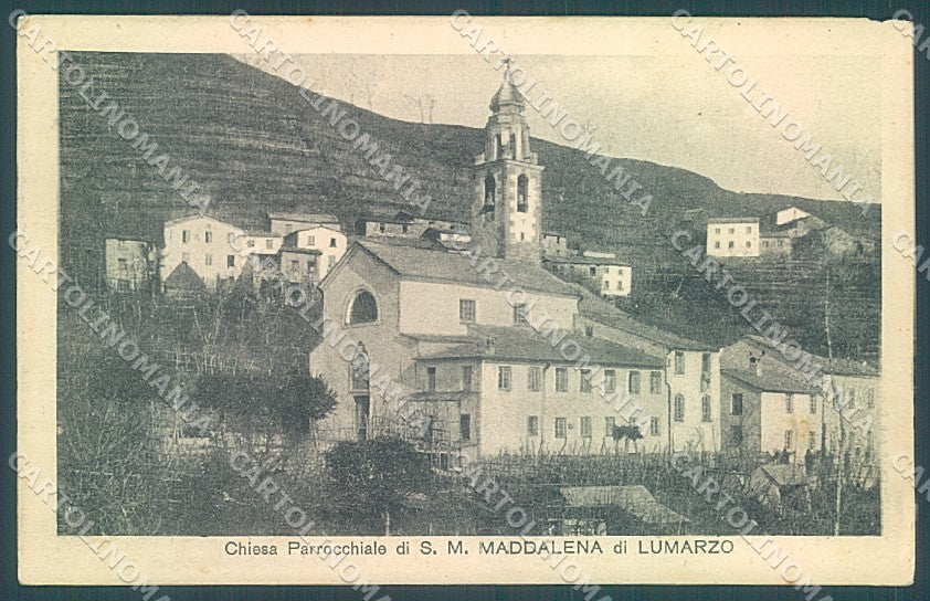 Genova Santa Maddalena di Lumarzo Chiesa Parrocchiale cartolina JK4172 – fronte