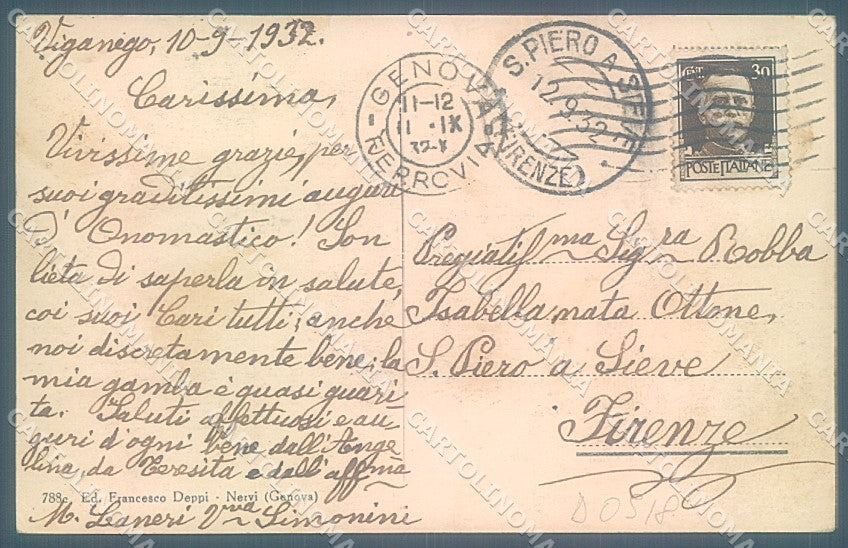 Genova Viganego Chiesa cartolina JK4173 – retro
