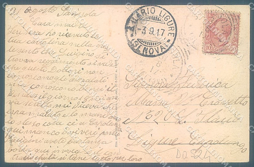 Genova Sarissola cartolina JK4175 – retro