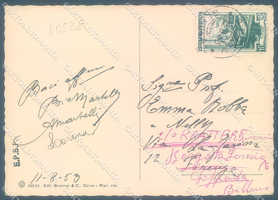 Genova Recco Brunner 409-84 FG cartolina JK4177 – retro