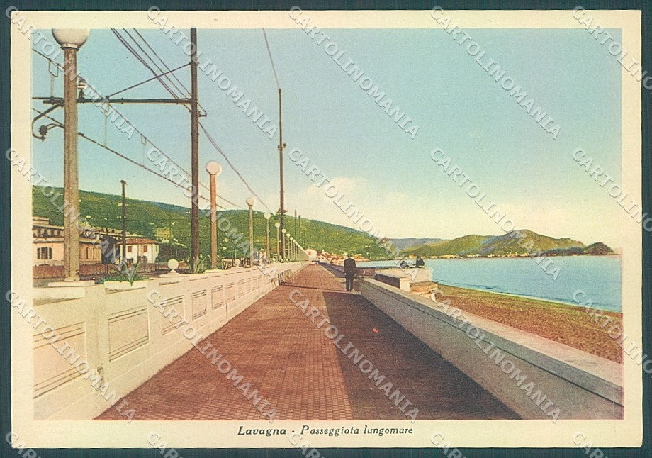 Genova Lavagna Lungomare FG cartolina JK4181 – fronte