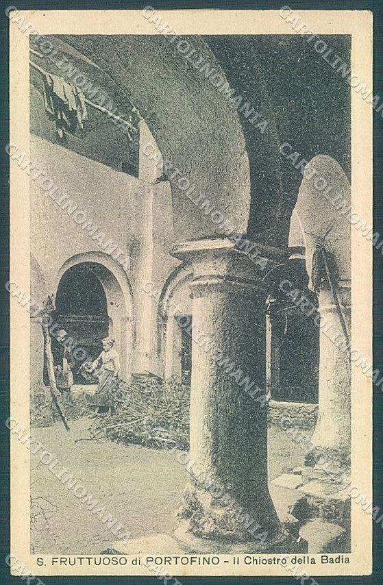 Genova San Fruttuoso Chiostro Badia cartolina JK4185 – fronte