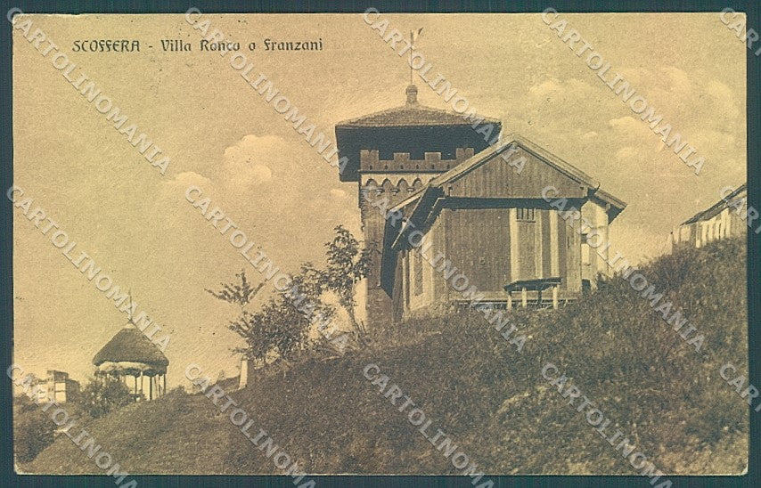 Genova Scoffera Villa Ronco cartolina JK4190 – fronte