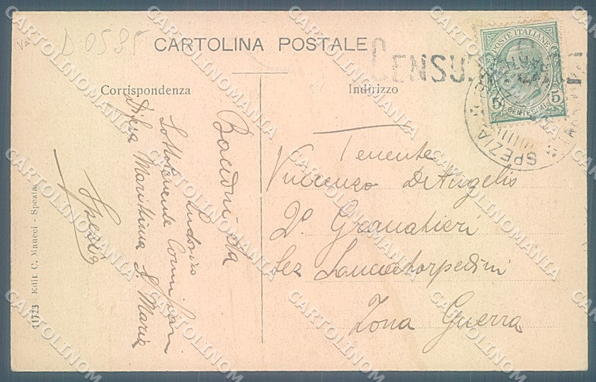 La Spezia Portovenere saluti da cartolina JK4199 – retro