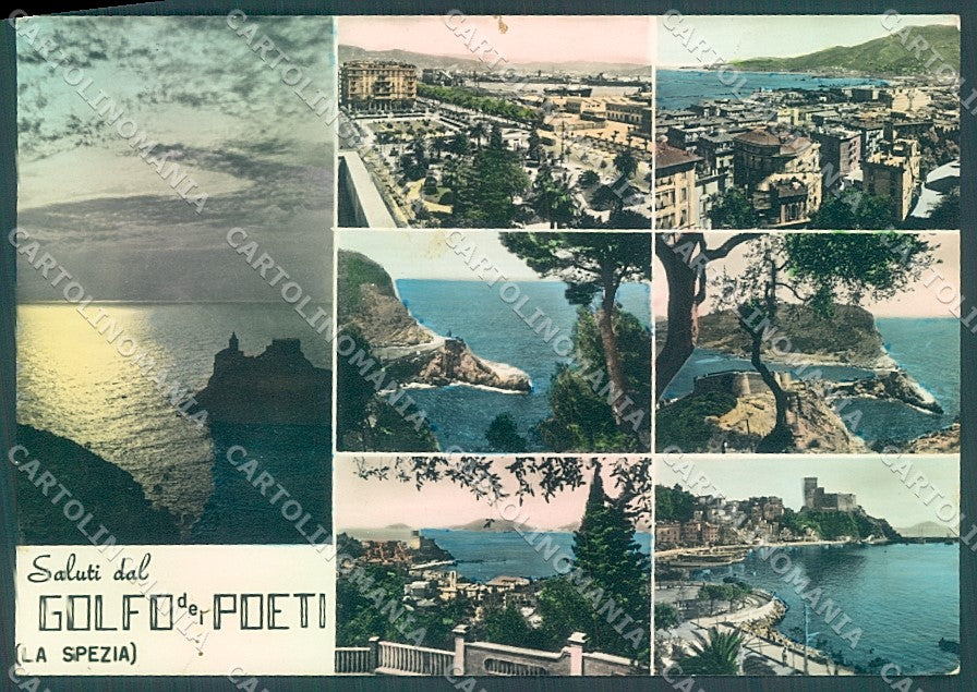 La Spezia Città Golfo dei Poeti saluti da Foto FG cartolina JK4204 – fronte