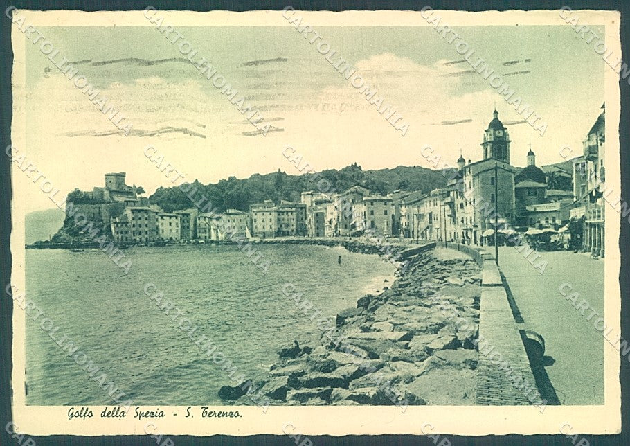 La Spezia San Terenzo PIEGA ANGOLO FG cartolina JK4205 – fronte