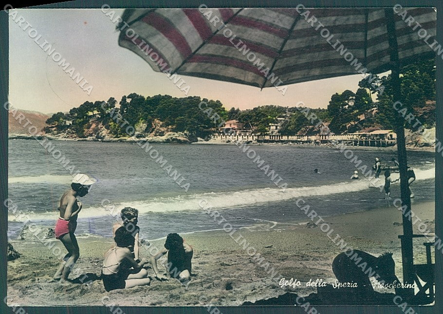 La Spezia Fiascherino Spiaggia Foto FG cartolina JK4210 – fronte