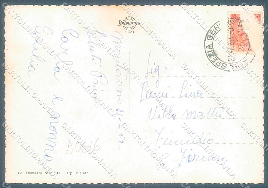 La Spezia Monterosso saluti da Foto FG cartolina JK4216 – retro