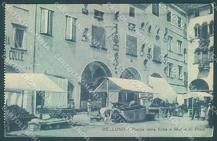 Belluno Città Mercato Piazza delle Erbe cartolina JK4220 – fronte