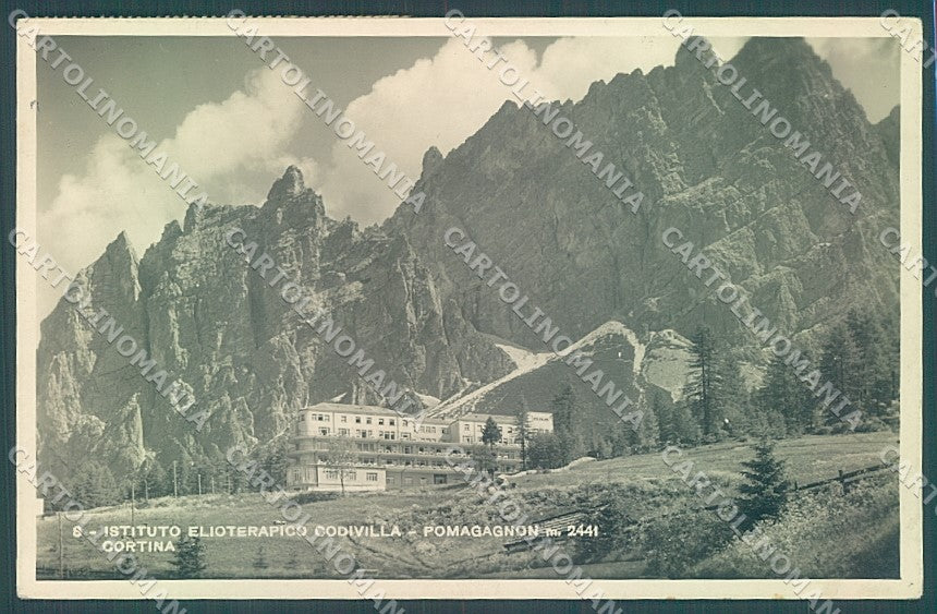 Belluno Cortina d'Ampezzo Istituto Elioterapico Foto cartolina JK4221 – fronte