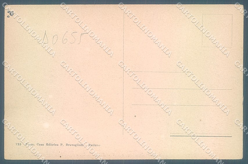 Belluno Gera di Comelico Breveglieri 725 cartolina JK4224 – retro