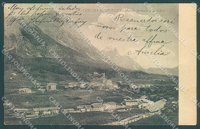 Belluno Cortina d'Ampezzo cartolina JK4228 – fronte