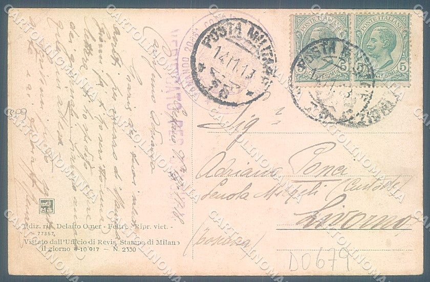 Belluno Feltre Palazzo Guarnieri Modiano 77357 cartolina JK4231 – retro