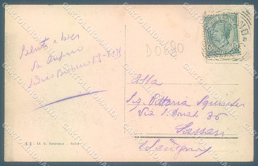 Belluno Feltre Scuola Commerciale cartolina JK4232 – retro