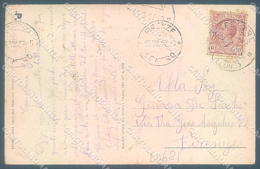 Belluno Feltre Chiesa Palazzo Guarnieri cartolina JK4233 – retro