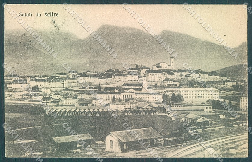 Belluno Feltre saluti da cartolina JK4234 – fronte