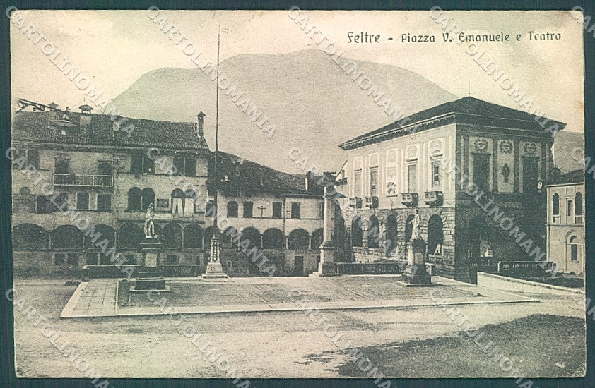 Belluno Feltre Teatro Piazza Vittorio Emanuele cartolina JK4235 – fronte
