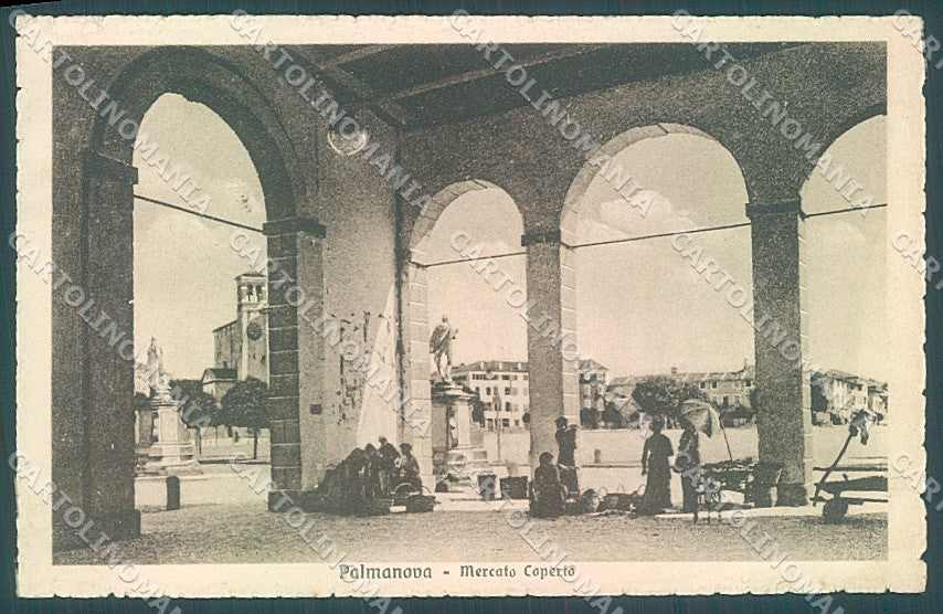 Udine Palmanova Mercato Coperto cartolina JK4249 – fronte